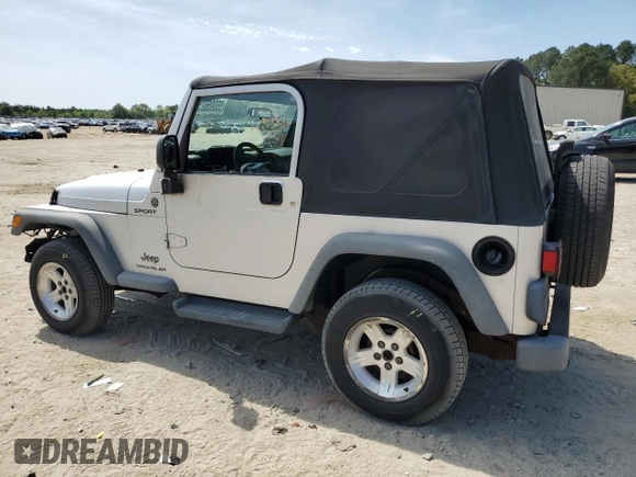 2004 Jeep Wrangler Sport with VIN 1J4FA49S44P788467, listed as a Copart auction lot 55395625 with 187,289 mi miles and Salvage title. Bid and sale history available at DreamBid. Image 2.