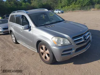 2011 Mercedes-Benz GL-Class GL 450 with VIN 4JGBF7BE8BA671420, listed as a IAAI auction lot 42064096 with 182,622 mi miles. Bid and sale history available at carsss.com. Image 1.