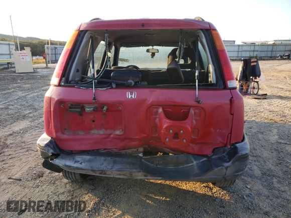2001 Honda CR-V LX with VIN JHLRD174X1S014815, listed as a Copart auction lot 75460654 with 221,392 mi miles and Salvage Title. Bid and sale history available at carsss.com. Image 6.