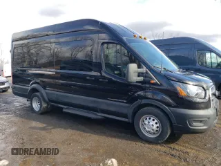 2022 Ford Transit with VIN 1FTBF4W84NKA16967, listed as a Copart auction lot 53837335 with 53,887 mi miles and Non Repairable. Bid and sale history available at DreamBid. Image 4.
