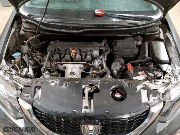 2013 Honda Civic Sdn LX with VIN 2HGFB2F58DH107884, listed as a Copart auction lot 50954465 with 136,336 mi miles and Salvage Title. Bid and sale history available at carsss.com. Image 11.