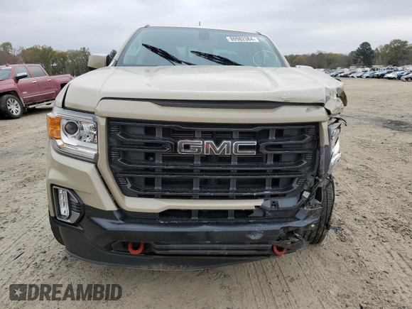 2021 GMC Canyon 4WD Elevation with VIN 1GTG6CEN1M1281552, listed as a Copart auction lot 80982384 with 50,001 mi miles and Salvage Title. Bid and sale history available at carsss.com. Image 5.