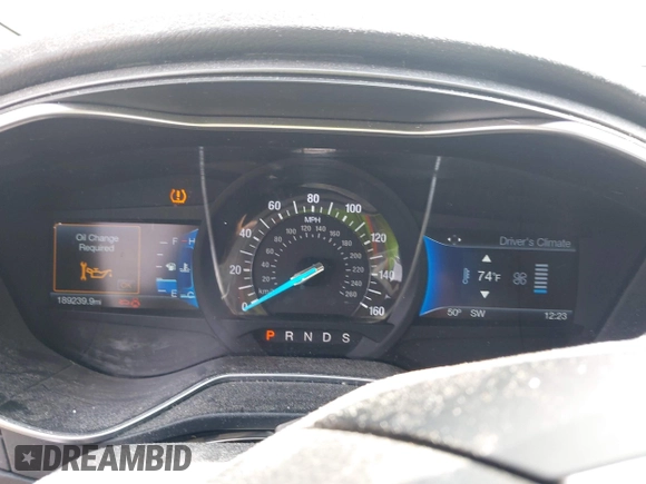 2016 Ford Fusion Titanium with VIN 3FA6P0K93GR223280, listed as a IAAI auction lot 42178478 with 189,239 mi miles and . Bid and sale history available at DreamBid. Image 16.