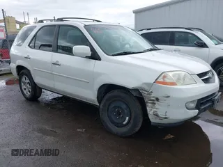 2002 Acura MDX with VIN 2HNYD18202H503846, listed as a IAAI auction lot 41487692 with 175,623 mi miles. Bid and sale history available at carsss.com. Image 1.