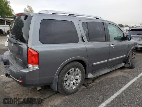 2015 Nissan Armada Platinum z VIN 5N1BA0NF6FN617932, wystawiony jako Copart lot #48202355 z przebiegiem 101 219 mil mil oraz Szkoda całkowita • Salvage title. Historia ofert i sprzedaży dostępna na DreamBid. Obrazek 3.