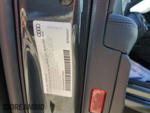 2019 Audi A4 Premium Plus z VIN WAUHMAF46KA107832, wystawiony jako Copart lot #46549125 z przebiegiem 36 127 mil mil oraz Szkoda całkowita • Salvage title. Historia ofert i sprzedaży dostępna na DreamBid. Obrazek 12.