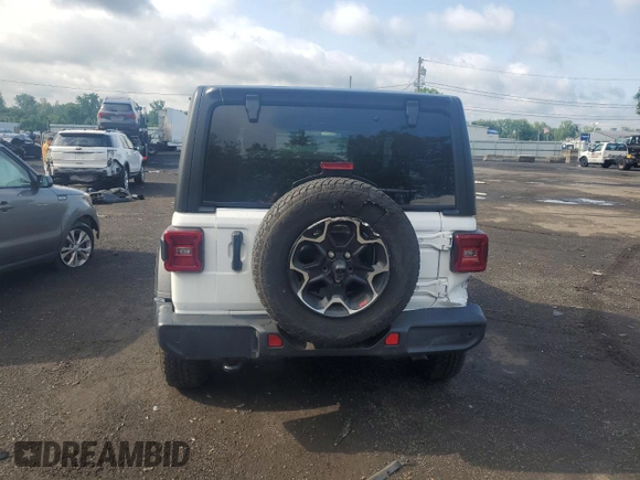 2021 Jeep Wrangler 80th Anniversary with VIN 1C4GJXAN9MW726831, listed as a Copart auction lot 55909084 with 23,602 mi miles and Salvage Title. Bid and sale history available at DreamBid. Image 6.