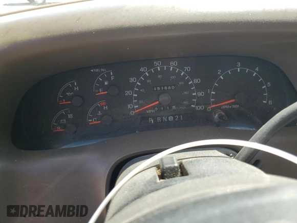1999 Ford F-350 XL with VIN 1FTSW31S0XEC29624, listed as a Copart auction lot 70879344 with 151,680 mi miles and Salvage title. Bid and sale history available at DreamBid. Image 9.