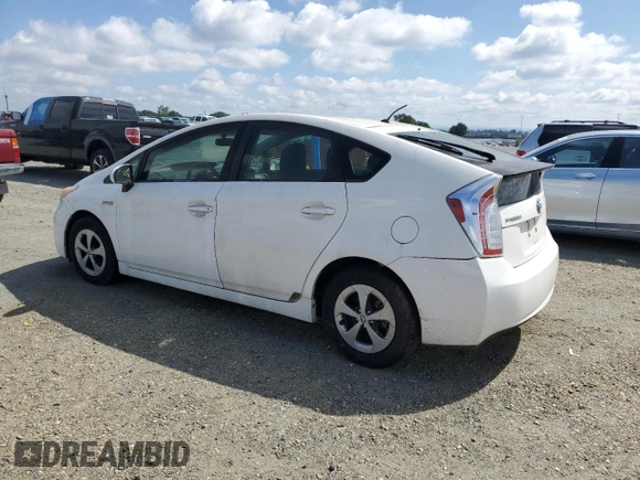 2013 Toyota Prius One with VIN JTDKN3DU1D5559073, listed as a Copart auction lot 54542145 with 172,405 mi miles and Clean Title. Bid and sale history available at carsss.com. Image 2.