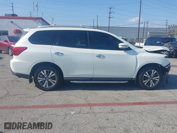 2019 Nissan Pathfinder S with VIN 5N1DR2MNXKC640870, listed as a IAAI auction lot 41490215 with 82,823 mi miles and . Bid and sale history available at DreamBid. Image 13.