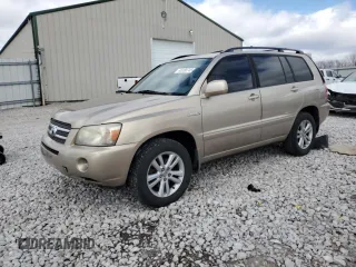 2006 Toyota Highlander Hybrid with VIN JTEDW21A160013654, listed as a Copart auction lot 48180745 with 197,532 mi miles and Salvage Title. Bid and sale history available at carsss.com. Image 1.