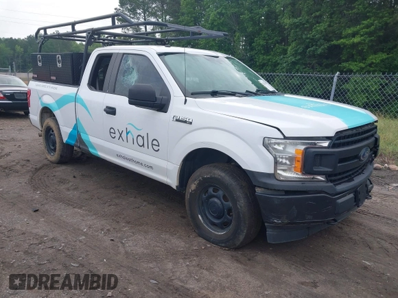 2019 Ford F-150 XL z VIN 1FTEX1EBXKKF10848, wystawiony jako IAAI lot #42255399 z przebiegiem 94 015 mil mil oraz . Historia ofert i sprzedaży dostępna na DreamBid. Obrazek 1.