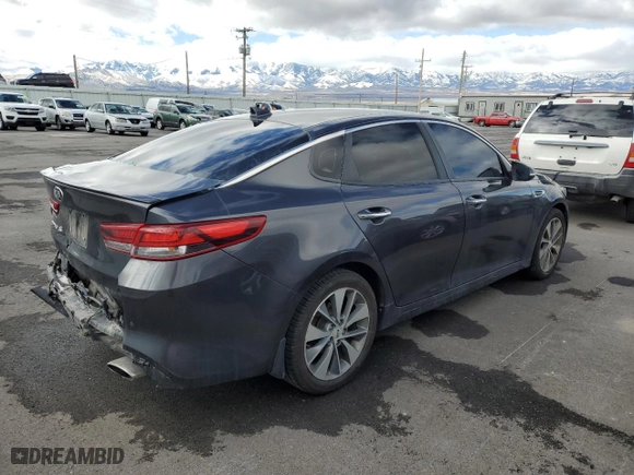2018 Kia Optima LX with VIN 5XXGT4L35JG255245, listed as a Copart auction lot 45896845 with 62,553 mi miles and Salvage Title. Bid and sale history available at carsss.com. Image 3.
