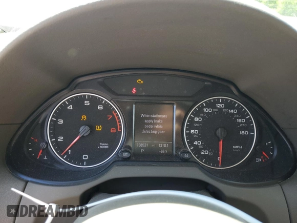 2012 Audi Q5 Premium Plus with VIN WA1LFAFPXCA135694, listed as a Copart auction lot 59293765 with 138,531 mi miles and Clean title. Bid and sale history available at DreamBid. Image 9.