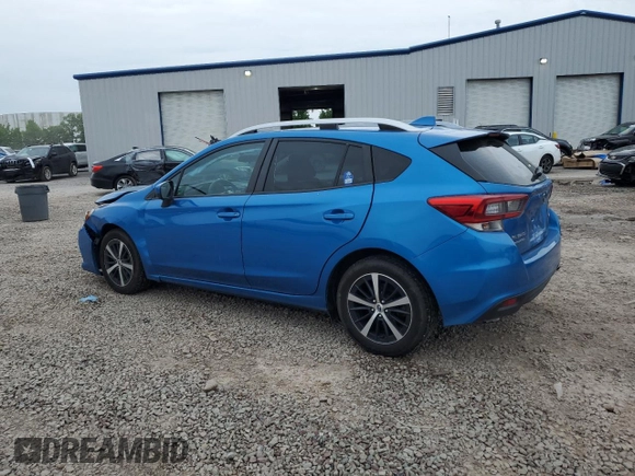 2022 Subaru Impreza Premium with VIN 4S3GTAV60N3711910, listed as a Copart auction lot 60787035 with 58,828 mi miles and Salvage title. Bid and sale history available at DreamBid. Image 2.