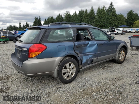 2005 Subaru Legacy Outback with VIN 4S4BP61C857390937, listed as a Copart auction lot 62411335 with 208,344 mi miles and Salvage title. Bid and sale history available at DreamBid. Image 3.