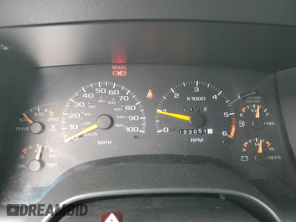 1997 GMC Jimmy SLS with VIN 1GKDT13W8V2515536, listed as a Copart auction lot 66701094 with 123,051 mi miles and Salvage Title. Bid and sale history available at carsss.com. Image 9.