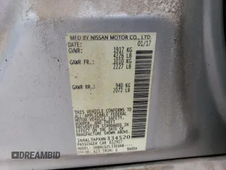 2017 Nissan Altima S with VIN 1N4AL3APXHN334520, listed as a Copart auction lot 45283124 with 111,381 mi miles and Salvage Title. Bid and sale history available at DreamBid. Image 12.