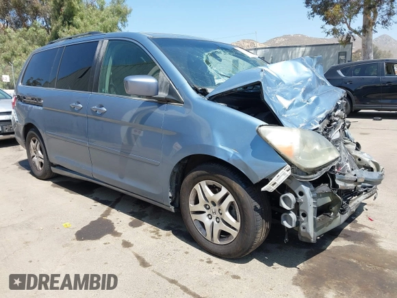 2007 Honda Odyssey EX-L with VIN 5FNRL38727B142735, listed as a IAAI auction lot 42093062 with 195,653 mi miles and . Bid and sale history available at DreamBid. Image 1.
