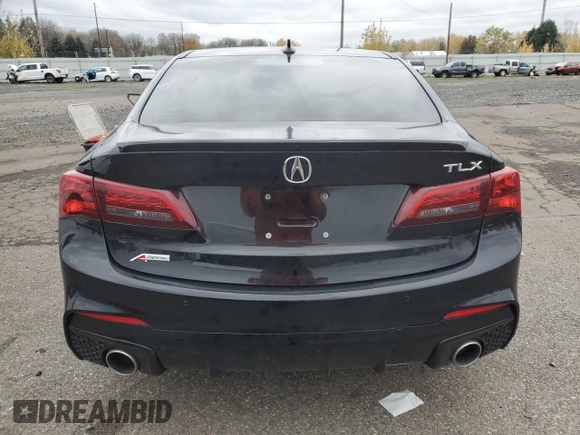 2020 Acura TLX w/A-Spec Pkg with VIN 19UUB1F64LA010172, listed as a Copart auction lot 80927074 with 58,604 mi miles and Salvage Title. Bid and sale history available at carsss.com. Image 6.
