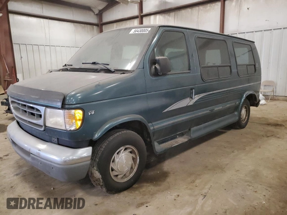 1997 Ford Econoline Commercial z VIN 1FDEE14L1VHB87027, wystawiony jako Copart lot #50430005 z przebiegiem 94 221 mil mil oraz Tytuł czysty. Historia ofert i sprzedaży dostępna na DreamBid. Obrazek 1.
