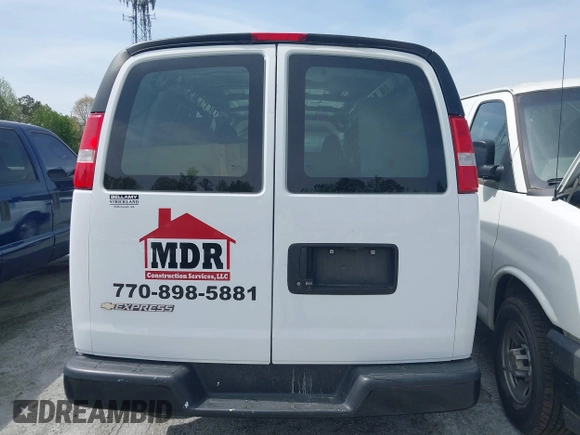 2021 Chevrolet Express Cargo with VIN 1GCWGBFP9M1258233, listed as a IAAI auction lot 41921251 with 96,729 mi miles and . Bid and sale history available at DreamBid. Image 15.