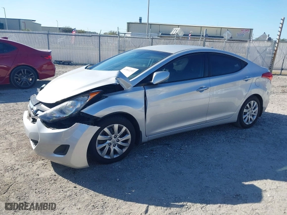 2013 Hyundai Elantra GLS PZEV with VIN KMHDH4AE1DU531942, listed as a IAAI auction lot 41802232 with 108,241 mi miles. Bid and sale history available at carsss.com. Image 2.