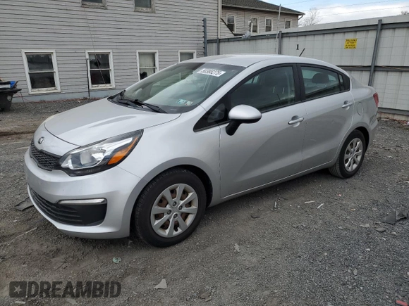 2017 Kia Rio LX with VIN KNADM4A37H6013291, listed as a Copart auction lot 50388275 with 76,364 mi miles and Salvage Title. Bid and sale history available at carsss.com. Image 1.