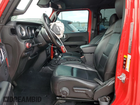 2021 Jeep Wrangler Unlimited Sahara with VIN 1C4JJXP64MW766076, listed as a Copart auction lot 63644955 with 92,421 mi miles and Salvage title. Bid and sale history available at DreamBid. Image 7.