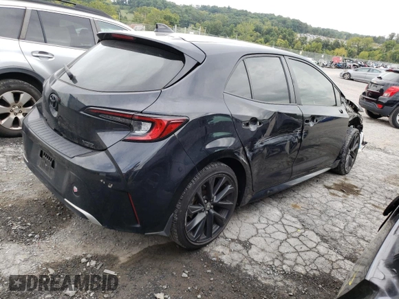 2023 Toyota Corolla Hatchback XSE with VIN JTNC4MBE8P3202316, listed as a Copart auction lot 71161024 with 32,487 mi miles and Salvage Title. Bid and sale history available at carsss.com. Image 3.