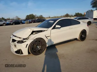 2018 BMW M4 with VIN WBS4Y9C58JAC87780, listed as a Copart auction lot 43147015 with 41,996 mi miles and Salvage Title. Bid and sale history available at carsss.com. Image 1.