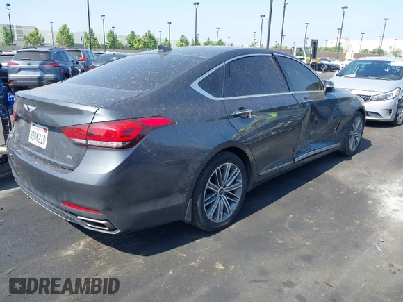 2018 Genesis G80 3.8L with VIN KMHGN4JE8JU257690, listed as a IAAI auction lot 42539996 with 50,619 mi miles and . Bid and sale history available at DreamBid. Image 4.