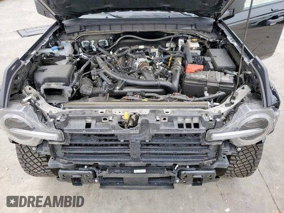 2023 Ford Bronco with VIN 1FMEE5DP1PLB95364, listed as a Copart auction lot 55315445 with 17,578 mi miles and Salvage title. Bid and sale history available at DreamBid. Image 12.