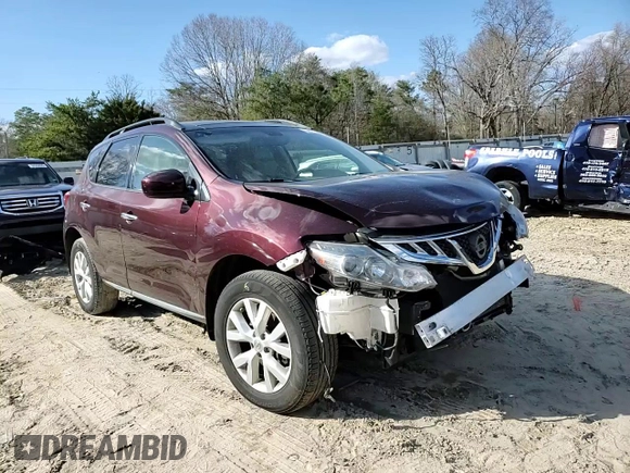 2014 Nissan Murano SL with VIN JN8AZ1MW1EW520571, listed as a Copart auction lot 50661385 with 69,832 mi miles and Salvage Title. Bid and sale history available at carsss.com. Image 11.