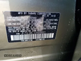2025 Subaru Forester Limited z VIN JF2SLDRC3SH488483, wystawiony jako Copart lot #50199515 z przebiegiem 497 mil mil oraz Szkoda całkowita • Salvage title. Historia ofert i sprzedaży dostępna na DreamBid. Obrazek 14.