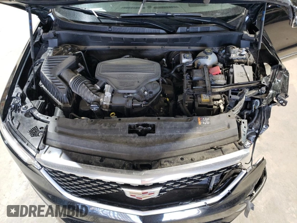2023 Cadillac XT6 AWD Premium Luxury with VIN 1GYKPFRS3PZ121942, listed as a Copart auction lot 46489545 with 35,453 mi miles and Salvage Title. Bid and sale history available at DreamBid. Image 12.