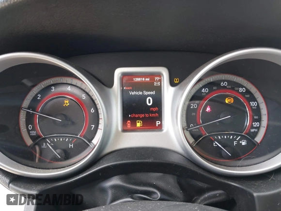 2015 Dodge Journey SXT z VIN 3C4PDCBG5FT742257, wystawiony jako IAAI lot #42577447 z przebiegiem 128 816 mil mil oraz . Historia ofert i sprzedaży dostępna na DreamBid. Obrazek 7.