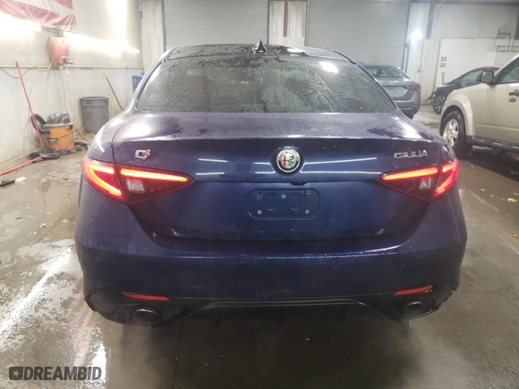 2017 Alfa Romeo Giulia Ti with VIN ZARFAEENXH7560576, listed as a Copart auction lot 87955065 with 95,768 mi miles and Salvage Title. Bid and sale history available at carsss.com. Image 6.