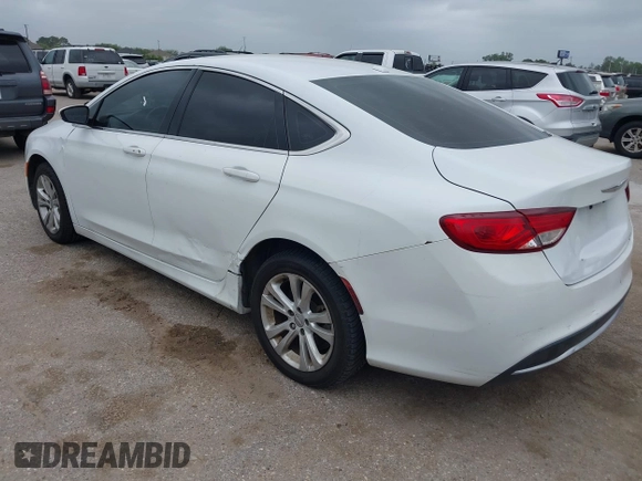 2016 Chrysler 200 Limited with VIN 1C3CCCAB3GN154726, listed as a IAAI auction lot 41969451 with 182,626 mi miles. Bid and sale history available at carsss.com. Image 3.