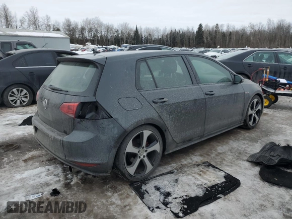 2016 Volkswagen Golf GTI SE with VIN 3VW5T7AU9GM051721, listed as a Copart auction lot 46469375 with 154,734 mi miles and Salvage Title. Bid and sale history available at carsss.com. Image 3.