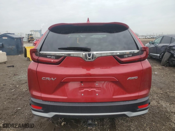 2022 Honda CR-V EX with VIN 2HKRW2H53NH605982, listed as a Copart auction lot 49432115 with 19,588 mi miles and Salvage Title. Bid and sale history available at carsss.com. Image 6.