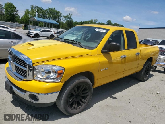 2008 Dodge 1500 SLT z VIN 1D7HA18N08S518699, wystawiony jako Copart lot #55988415 z przebiegiem 185 176 mil mil oraz Szkoda całkowita • Salvage title. Historia ofert i sprzedaży dostępna na DreamBid. Obrazek 1.