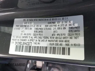 2022 Mazda CX-30 S Premium with VIN 3MVDMBDL9NM403273, listed as a IAAI auction lot 41607227 with Not Provided miles and . Bid and sale history available at carsss.com. Image 9.