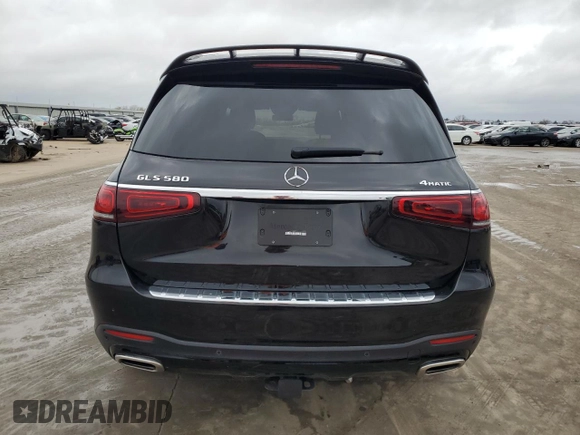 2023 Mercedes-Benz GLS with VIN 4JGFF8GE1PB007316, listed as a Copart auction lot 85457104 with 13,339 mi miles and Salvage Title. Bid and sale history available at carsss.com. Image 6.