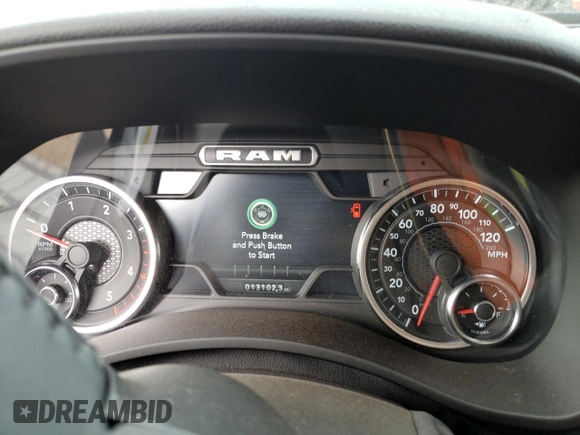 2023 Ram 2500 Big Horn with VIN 3C6UR5DL7PG518595, listed as a Copart auction lot 79554083 with 13,102 mi miles and Salvage title. Bid and sale history available at DreamBid. Image 9.