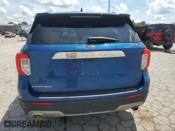 2022 Ford Explorer Limited with VIN 1FMSK7FH5NGA64604, listed as a Copart auction lot 61849025 with 84,124 mi miles and Salvage title. Bid and sale history available at DreamBid. Image 6.