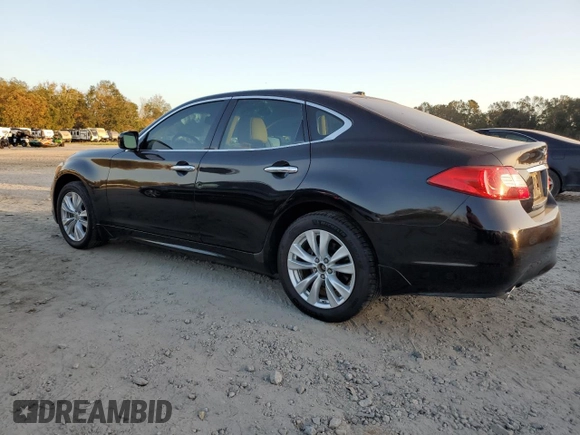 2011 Infiniti M37 with VIN JN1BY1ARXBM375154, listed as a Copart auction lot 77981324 with 124,931 mi miles and Salvage Title. Bid and sale history available at carsss.com. Image 2.