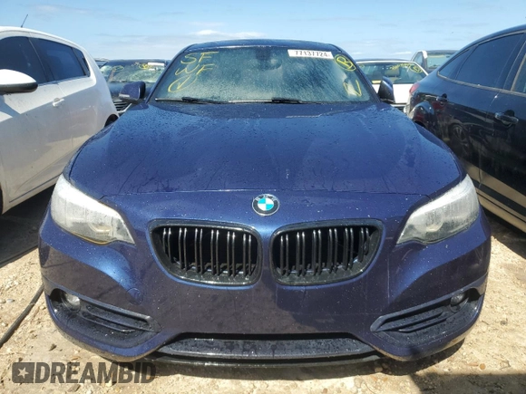 2018 BMW 2 Series 230i with VIN WBA2J1C5XJVB98643, listed as a Copart auction lot 77137724 with 0 mi miles and Non Repairable. Bid and sale history available at carsss.com. Image 5.