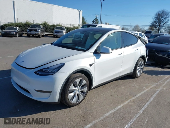 2023 Tesla Model Y Long Range with VIN 7SAYGDEE5PA094253, listed as a IAAI auction lot 41701966 with 29,458 mi miles and . Bid and sale history available at DreamBid. Image 2.