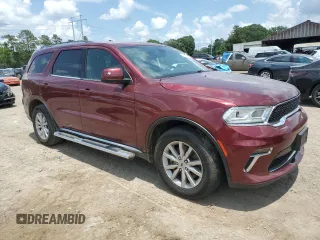 2021 Dodge Durango SXT with VIN 1C4RDHAG0MC641434, listed as a Copart auction lot 56573715 with 140,181 mi miles and Salvage title. Bid and sale history available at DreamBid. Image 4.